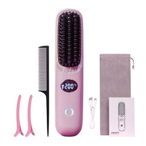 독일 도르트 무선 빗고데기 휴대용 매직기 고데기 빗 세트 볼륨 웨이브 매직 고대기
