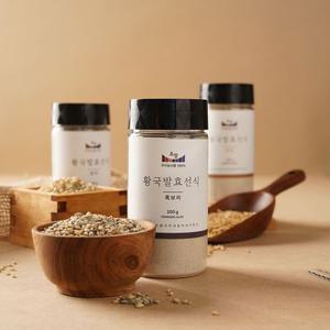 국산 발효 선식 분말 현미,귀리,흑보리 (각200g)