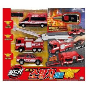 (미미월드) 월드카  파워키 NEW 소방차세트
