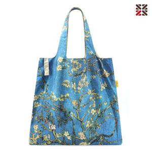 친환경 쇼핑백 답례품 시장가방 감성 단체선물 피크닉백 숄더백 휴대용 명화장바구니-아몬드나무