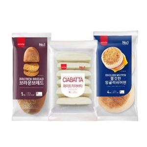 [APP전용] 삼립 식사빵 3종 20봉 골라담기 외 (브라운브레드/잉글리쉬머핀/치아바타)