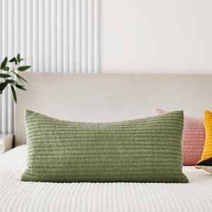 히노끼 캔디드롭 줄누빔 피그먼트 편백베개 23x47 그린_CV0424023