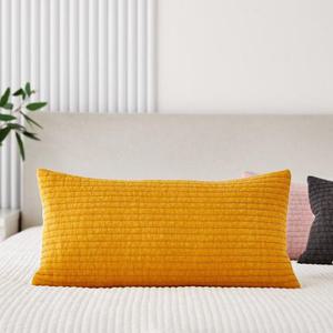 히노끼 캔디드롭 줄누빔 피그먼트 편백베개 23x47 옐로우_CV0424025