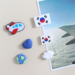 웰컴투코리아 6P set 냉장고자석 태극기 마그넷 작지만 강력한 귀여운 메모홀더 현관문자석