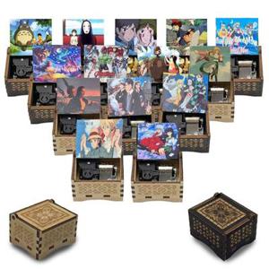 나무오르골 자동뮤직박스 해리포터 토토로 귀멸의칼날 하울의움직이는성 원목악기 태엽장난감