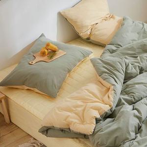 콘 3COLOR 고밀도 순면60수 피그먼트 워싱 항균 옥수수솜 차렵이불/세트 (SS)(Q/K)