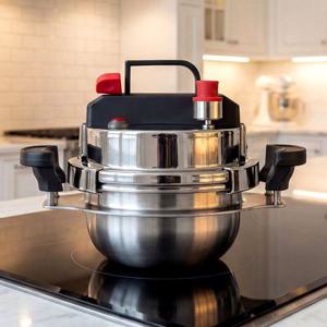 [26년형] 1.2L 스테인리스 초고압 통삼중 미니 압력 솥 밥솥 1~2인용 인덕션 호환