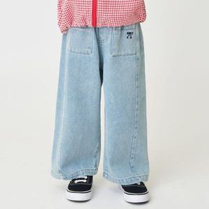 [롯데온X베베쥬 특가]포켓리본데님팬츠