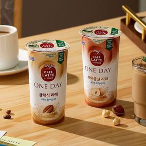 매일 마이카페라떼 원데이 로어슈거 2종 클래식/헤이즐넛라떼 210ml 20개 (2박스)