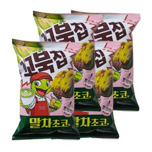 오리온 꼬북칩 말차 초코맛 104g 4개