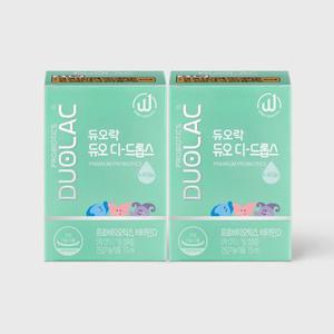 [본사직영]듀오 디 드롭스7.5ml (45일분) 2개 / 아기 액상 유산균 + 비타민D