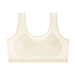 주니어 여름용 스포츠 브라 2단계 4종 통풍 매시 청소년 학생 노와이어 햄라인