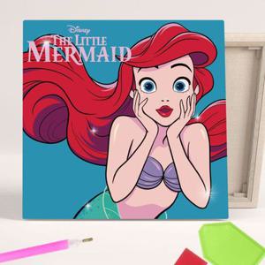 DIY 보석십자수 큐빅페인팅 디즈니 프린세스 뷰티풀 인어공주 에리얼 25x25