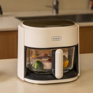 [본사공식] 글라스 에어프라이어 6L 대용량 유리 바스켓