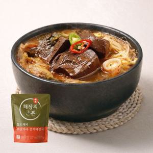 [APP전용] 참도깨비 가야 선지해장국 630gX4팩/국내산 선지23% 높은함량,우거지 깐양 가득