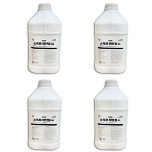 보라미 소독용 에탄올 4L 4개 알콜 알코올 소독용에탄올 상처 의약외품 말통 소독약