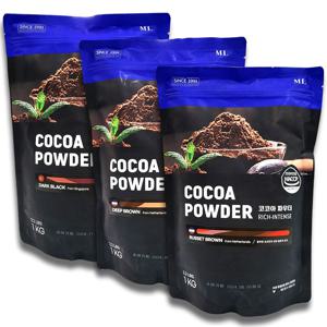 100% 코코아가루 (딥브라운,다크블랙,러셋브라운)1kg 3종