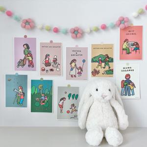 양모 데이지 폼폼 가랜드