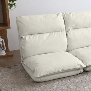 위니 1인용 접이식 가죽 좌식쇼파