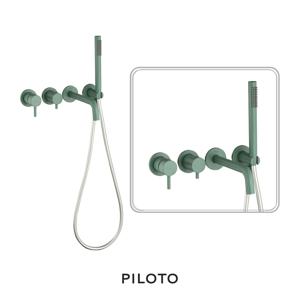 뚜뚜벽매립욕조1701 카키 벽매립수전 욕조수전 컬러 수전