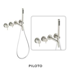 뚜뚜벽매립욕조1701 그레이 벽매립수전 욕조수전 컬러 수전