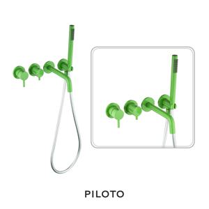 뚜뚜벽매립욕조1701 그린 벽매립수전 욕조수전 컬러 수전