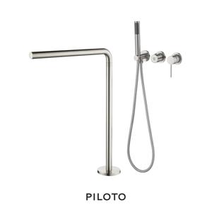 아르콘욕조샤워스탠드1801 니켈 스탠딩수전 욕조수전