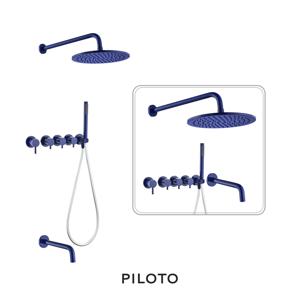 뚜뚜벽매립욕조해바라기1501 블루 샤워수전 욕실수전 컬러 수전