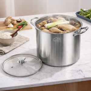 인덕션 스텐 높은 곰솥 26cm (9L)/ 큰냄비 들통 스텐냄비 스텐곰통 사골냄비