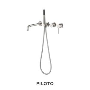 하프벽매립욕조4701 니켈 벽매립수전 욕조 수전