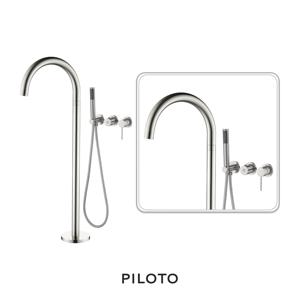 하프욕조샤워스탠드1802 니켈 스탠딩수전 샤워수전