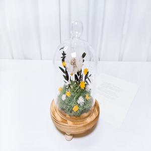 민들레 홀씨 유리돔 만들기 세트, 글라스돔 DIY, 프리저브드 플라워, 작은정원