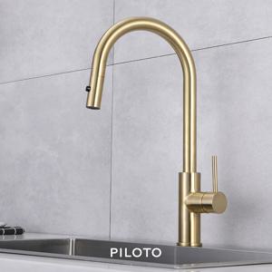 슈티에싱크063  무광골드 수입 원홀 주방수전