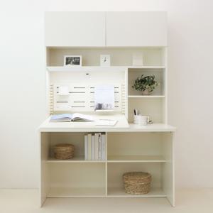 누스 전면책상 와이드 1200 독서실책상 크림화이트