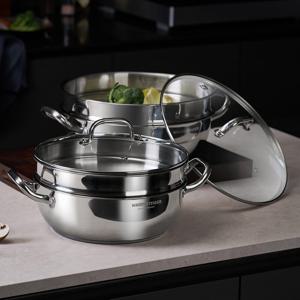 스텐 멀티 2단 스팀팟 시리즈 찜기 냄비 찜냄비
