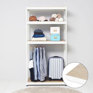 시스템행거 무볼트 철제선반 조립식앵글 드레스룸 4단1행거 양면코팅