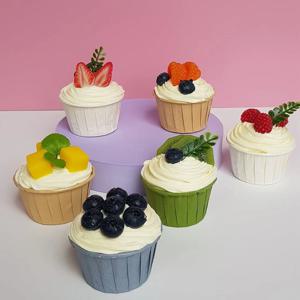 촬영소품 컵케이크 미니어쳐 6종세트