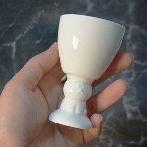 해태 고양이 미니 고블렛 도자기 술잔 소주잔 50ml