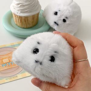 귀여운 화이트 물개 인형 키링 가방 물범 열쇠고리