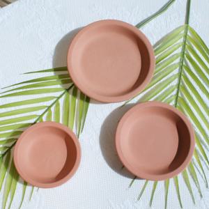 컬러 토분 2nd Edtion 국산수제토기 긴 소형 - 여주 사기 토분 받침