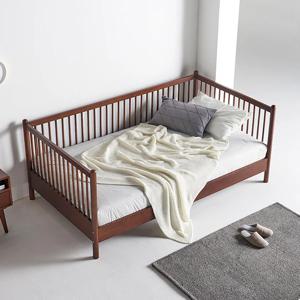 캐스터 데이베드 고무나무 원목 범퍼 아기침대 프레임 SS 3colors (매트선택)