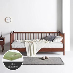 캐스터 데이베드 고무나무 원목 범퍼 아기침대 프레임 SS (A형/매트포함)