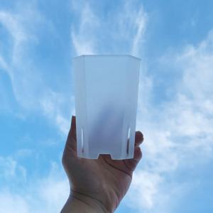 과습방지 반투명 팔각엣지슬릿분 물조절 쉬운 프라스틱 슬릿화분 식린이플분 얇은 플라스틱