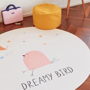 작은새 극세사 사계절 아이방 원형 러그 키즈 카페트 2size