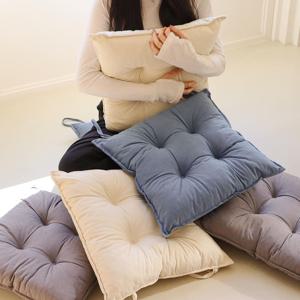 몽글 사각방석 43X43 쿠션 두꺼운 푹신한 식탁의자