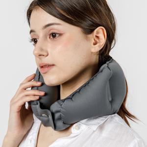 컴팩트 에어목베개 목쿠션 여행용 기내용 비행기 접이식