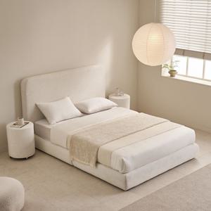 라울 헤드형 패브릭 침대 프레임 평상형 저상침대 국내제작 SS/Q