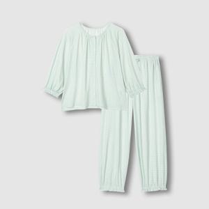 여 피치스킨 9부 파자마 세트 (4 sizes)(4 colors)