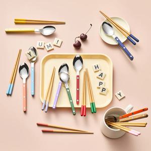 [공식]야마치쿠 강코 젓가락 수저 기획세트 주니어용 10종