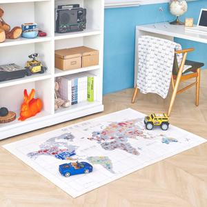 세계지도 극세사 사계절 아이방 러그 키즈 카페트 2colors 2size